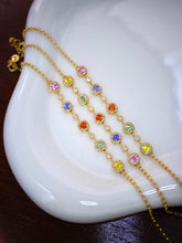 Load image into Gallery viewer, LUOWEND 18K Yellow Gold Natural Color Sapphire Bracelet for Women
