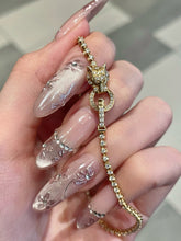 Load image into Gallery viewer, LUOWEND 18K Yellow Gold Natural Diamond Bracelet for Women
