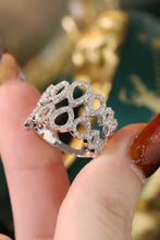 Load image into Gallery viewer, LUOWEND 18K White Gold Natural Diamond Ring for Women
