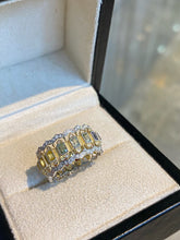 Load image into Gallery viewer, LUOWEND 18K Yellow Gold Natural Color Sapphire Ring for Women
