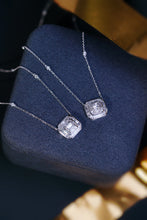 Load image into Gallery viewer, LUOWEND 18K White Gold Real Natural Diamond Pendant Necklace for Women
