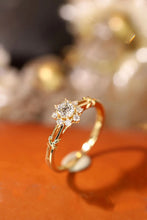 Load image into Gallery viewer, LUOWEND 18K White or Yellow Gold Real Natural Diamond Ring for Women
