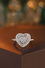 Load image into Gallery viewer, LUOWEND 18K White Gold Natural Diamond Ring for Women
