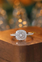 Load image into Gallery viewer, LUOWEND 18K White Gold Natural Diamond Ring for Women
