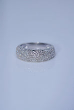 Load image into Gallery viewer, LUOWEND 18K White Gold Rings Real Natural Diamond Ring for Women
