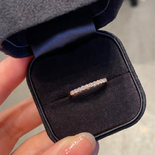 Load image into Gallery viewer, LUOWEND 18K Rose Gold Real Natural Diamond Ring for Women
